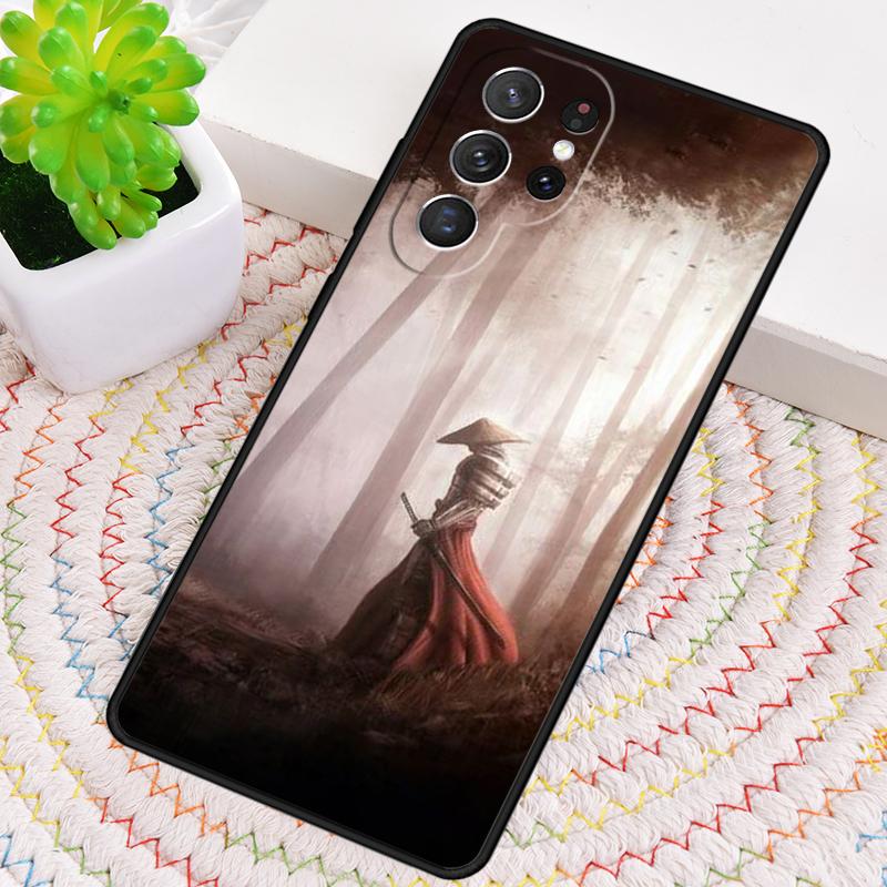 Japan Samurai Art Silicone Phone Case For Samsung Galaxy note 10 pro S26 S25 S24 S23 S22 S21 Plus S25Ultra Capa Cover