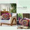 Vibrant Mandala Cushion Pillowcase Printed Polyester 40/45/50cm Throw Pillowcover Decorative Sofa Cushion Pillowslip Home Decor
