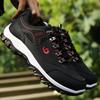 Four Season Men's Contrasting Low Top Single Shoes, Fashionable Plus Size Wear-resistant Anti Slip Casual Sports Hiking Shoes