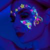 Music Festival Fluorescent Face Waterproof Nightclub Masquerade Neon Glow Tattoo Stickers