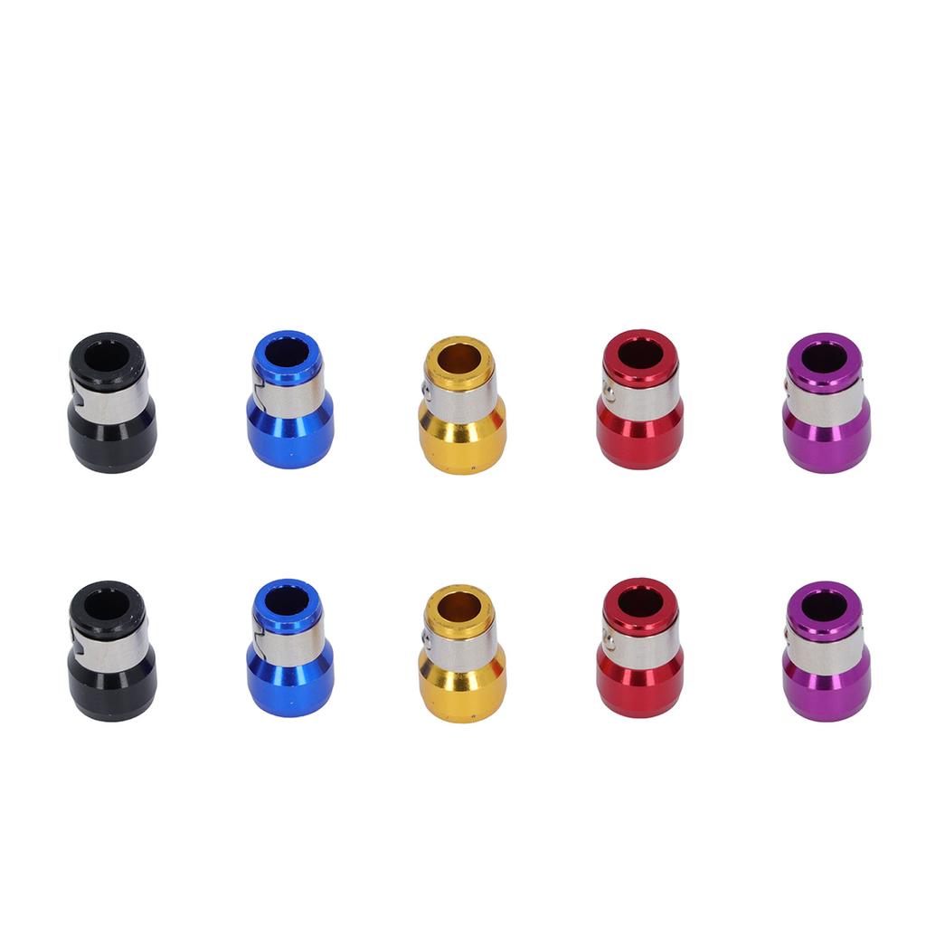 10 buc inel magnetic pentru șurubelniță, suport magnetic pentru inel de șurubelniță din aliaj de aluminiu, 5 culori, pentru instalare