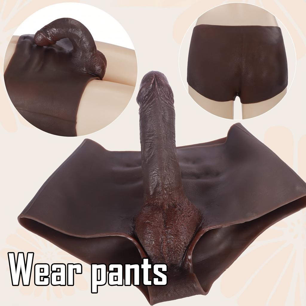 Wearable Strap-On Dildo Pants, Realistic Silicone Dildo Underwear, Adjustable Harness, Multi-Size, Body-Safe Silicone, Discreet Packaging