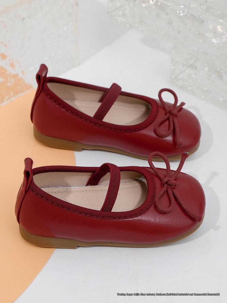 2025 Girls' Silver Leather Princess Shoes: Soft Sole, Spring/Autumn Style for Little Girls