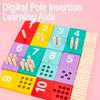 Montessori Counting Peg Board Math Toy Children Counting Stick Number Matching Colour Cognition Sensory Educational Toy for Kids