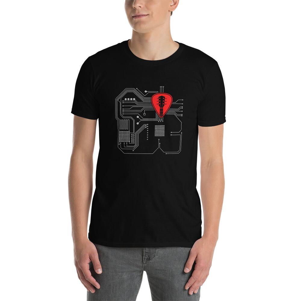 

Guitar Pick Guitarist and Computer Geek, Short-Sleeve Unisex T-Shirt S