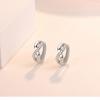 D Color Sparkling Moissanite Earrings 925 Sterling Silver Classic Shining Circle Hoop Earrings For Women Fine Jewelry