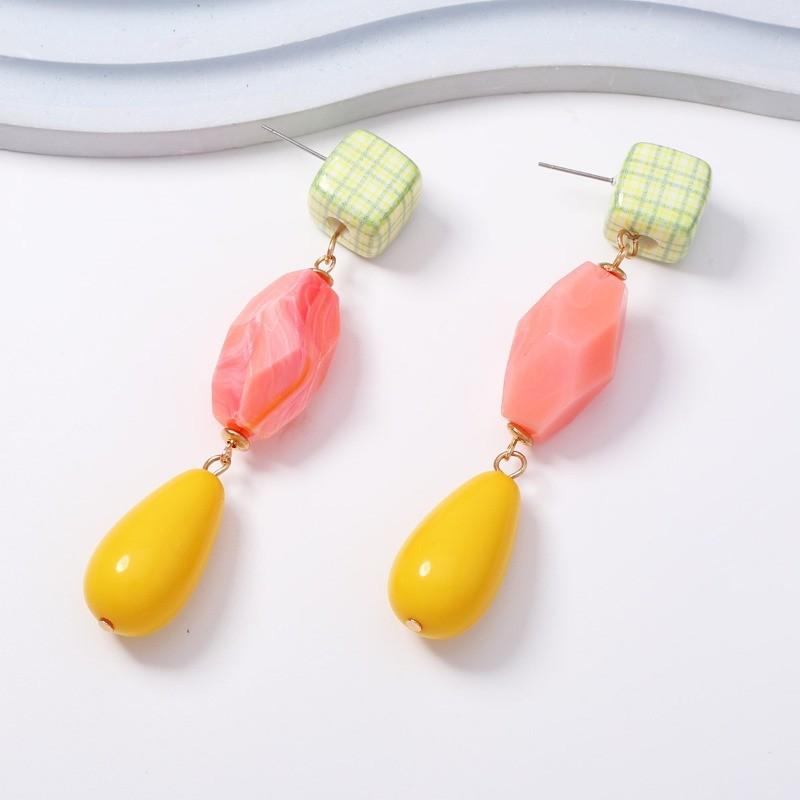 Pinkdudu Irregular Teardrop Earrings Fairy Sweet Geometric Dangles Minimalist Elegant Jewelry for Women PD2752