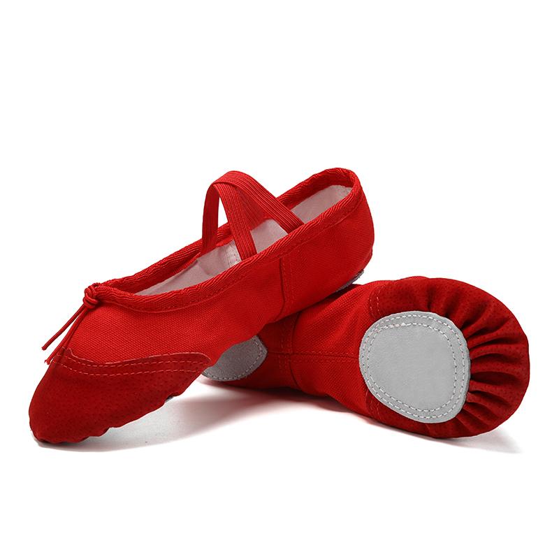 Girls Ballet Dance Shoes Adult Soft Canvas Dance Shoes Women Ballerina Practice Shoes