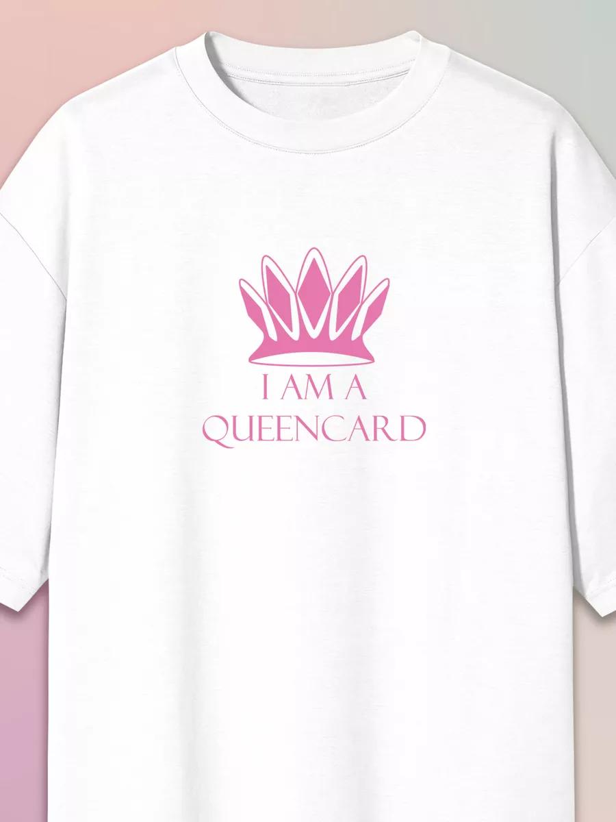 I am a queencard printed T-shirt L