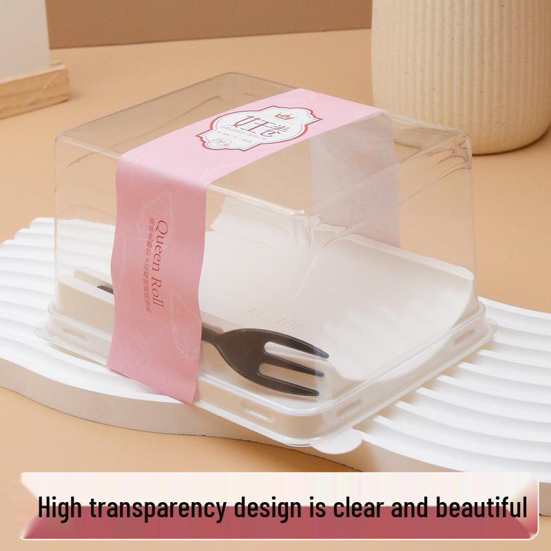 Japanese Cake Roll Transparent Pastry Box Set