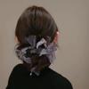 Korean Style Shiny Bow Hair Tie for Women - Exquisite Fluffy Rope for Buns