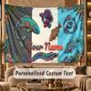 Fish Ocean (77) Theme Wall Tapestry Customized With Name Text Personalized Hanging Tapestry For Bedroom Living Room Decor
