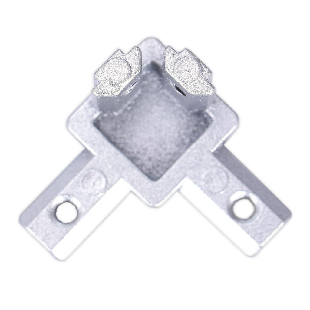 A84E-3-Way End Corner Bracket Connector For T Slot Aluminum Extrusion Profile 2020 Series (Pack Of 8, With Screws)