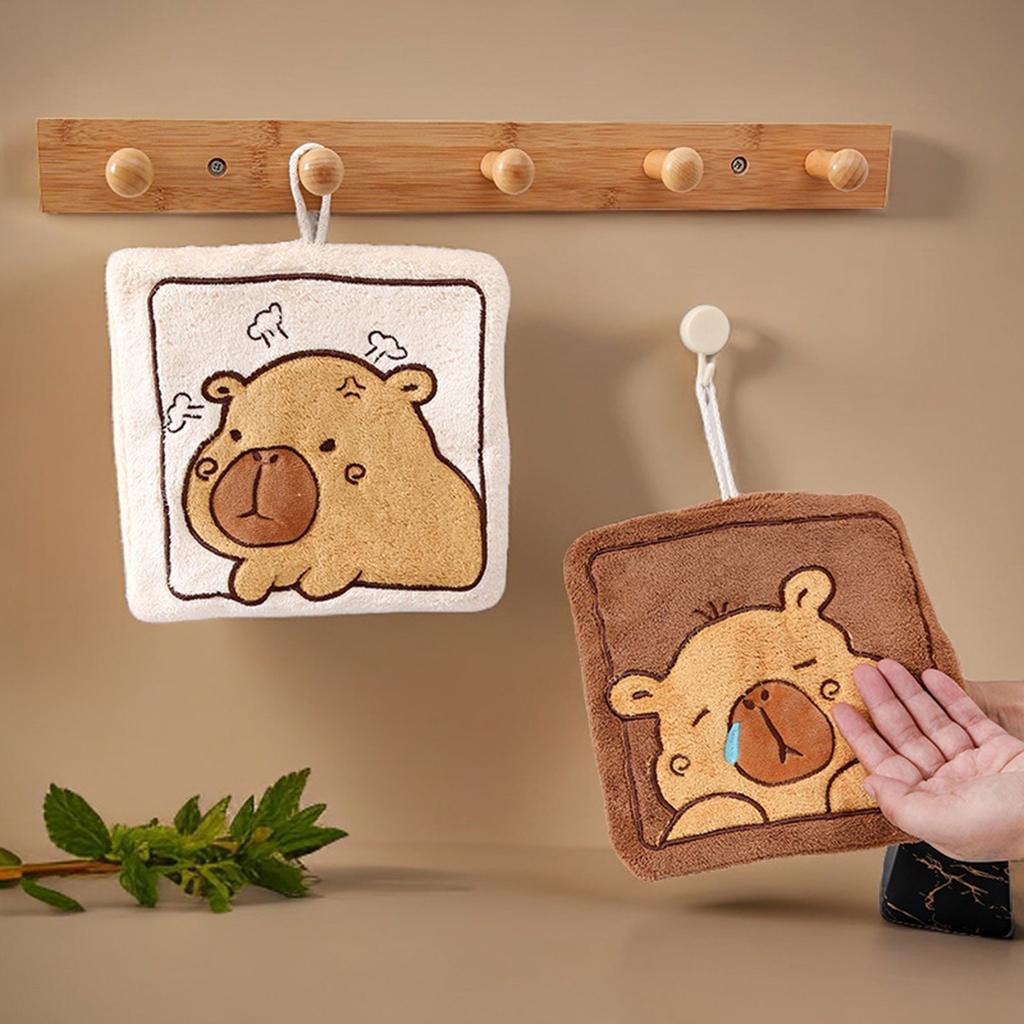 Tierhandtuch für Kinder und Kleinkinder mit Aufhängeschlaufe Stark saugfähige Schnell trocknende Handtücher für Badezimmer oder Küche