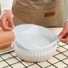 2 PCs Reusable Air Fryer Silicone Tray For Easy Cleaning Suitable For Round Pizza Grill Pan Mats Air Fryer Baking Accessories