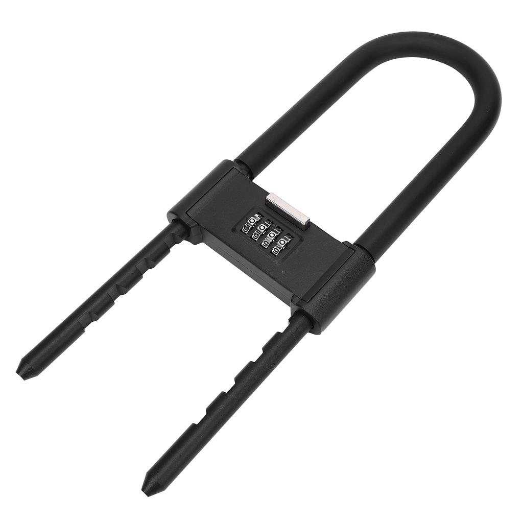 4 Digit Combination Padlock Heavy Duty 160 280mm Adjustable U Shape Security Code Lock for Bikes Gate Shed Fence