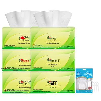 Dr. Tooth Dental Floss Picks & Heart To Heart Tea Talk Tissues Bundle