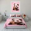 Panda Hugging Teddy Bear Bedding Set For Kids Luxury Gift 3Pcs Digital Print Comforter Set Soft Comfortable Breathable