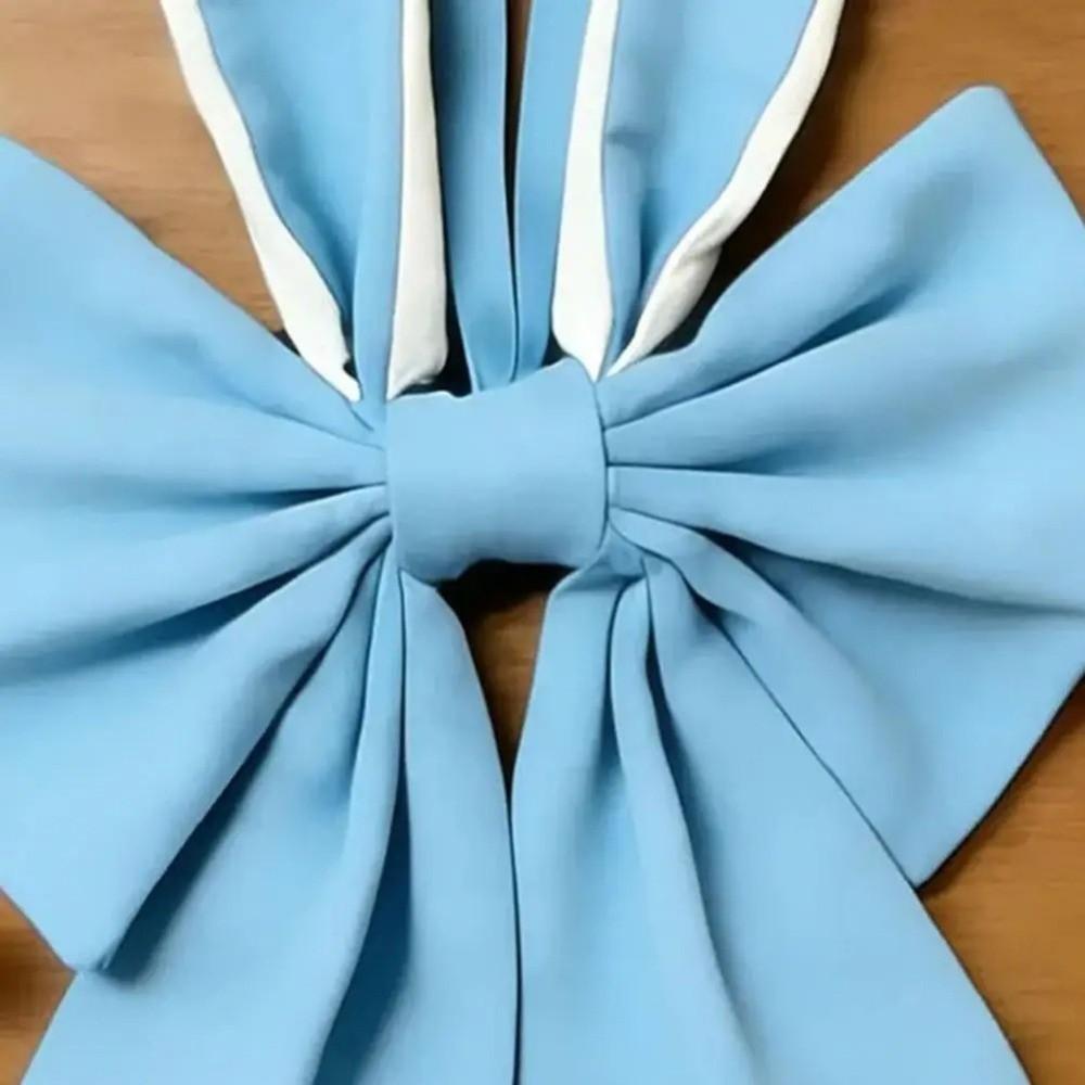 Creative Multi-colored Bunny Ear Bow Soft Multi-purpose Wreath Bow Cute Polyester Easter Hanging Item Holiday Celebration