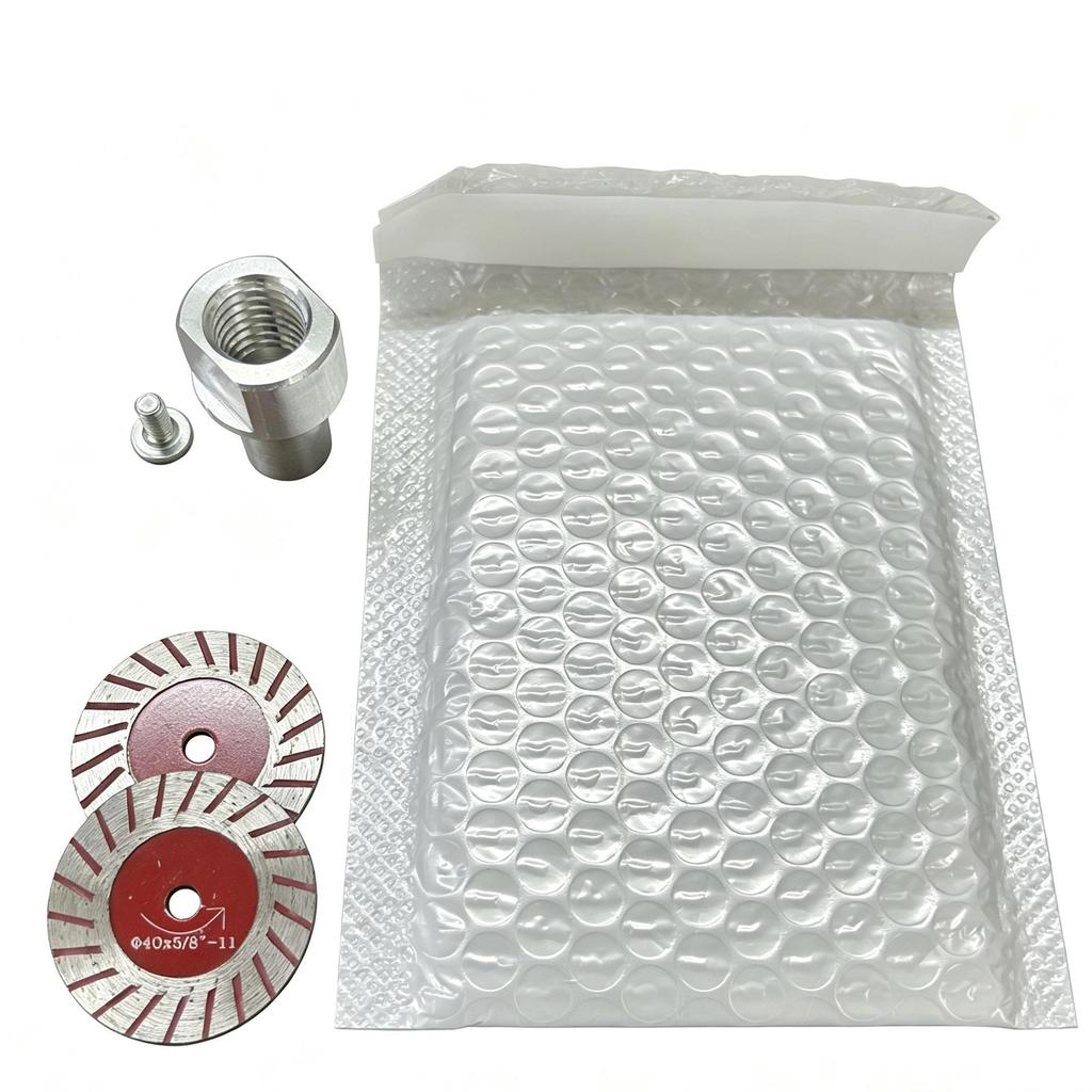 Stone Carving Disc 4 cm with Handle - Wavy Pattern Engraving & Polishing for Electric Grinder