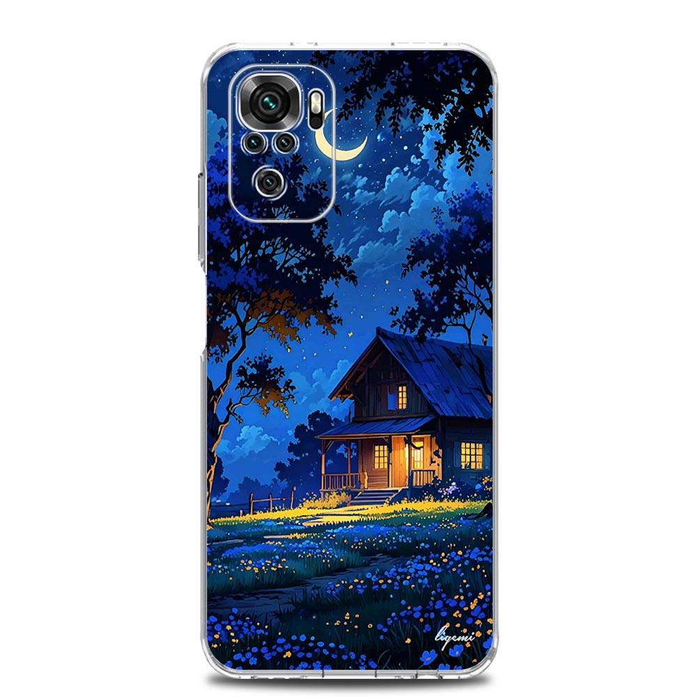 Landscape Art Soft TPU Phone Case For Xiaomi Redmi Note 15 14 13 12 4G 10 11 Pro Plus 5G 14C 13C 12C 10C 9A Clear Cover
