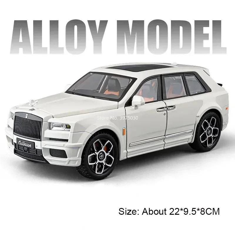 1:20 AE86 Rolls Royce Cullinan Model Cars Alloy Toy Wheel Steering Vehicle Light Music Pull Back Miniature Car Child Adult Gifts
