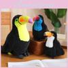 Realistic Giant Beak Plush Toy Colorful Parrot Bird Doll For Kids Beautiful Decorative Stuffed Animal