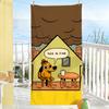 Comic This Is Fine dog Towel Soft Pool Gift For Travel Gym Shower Camping Quick Dry Sports Large Beach Towels