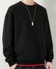 Bligo Pullover Long Sleeve Crew Layered Oversized Black Plus Long Winter Men's Sweatshirt, Neck, Look, Silhouette, Stylish, Spring/Autumn Clothes,