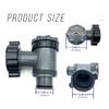 Swimming Pool Plunger Valves Above Ground Pool Filter Pump Plunger Valves Inlet Outlet Strainer Attachment Easy to Use