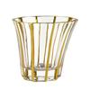 Crystal Whiskey & Beer Glass with Gold Line Design