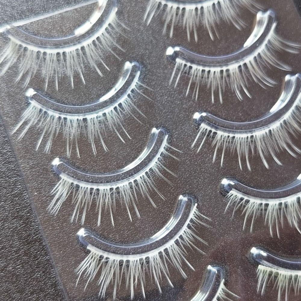 Thick White False Eyelashes Eyelashes Extension Eye Makeup Tools New White Lashes for Cosplay