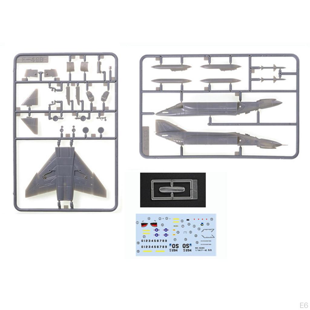 1/144 4D Assembled Fighter Airplane Models Jigsaw Toys, Plane Kits Aircraft Toys Educational