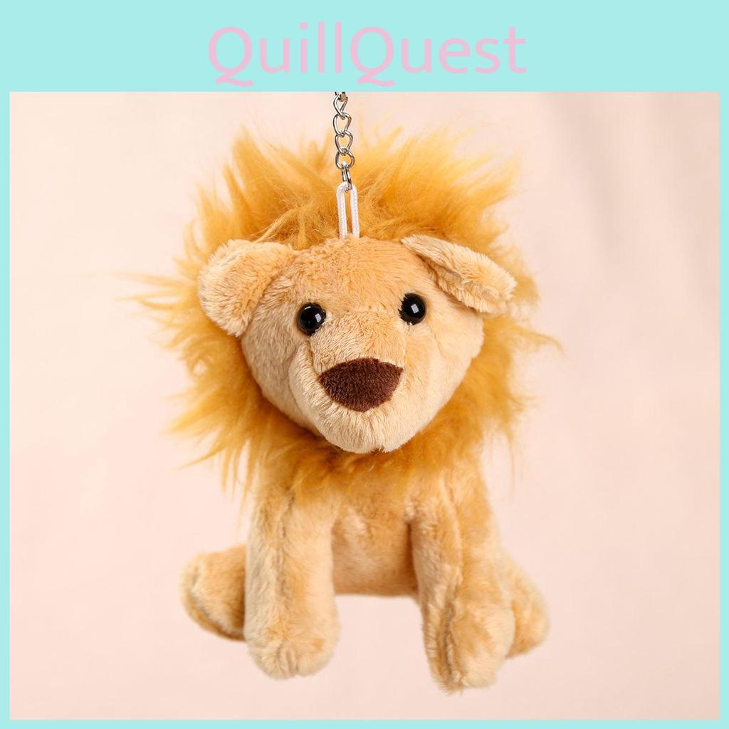 Lion Plush Doll Keyring With Pp Cotton Filling For Bag Decor And Collectors