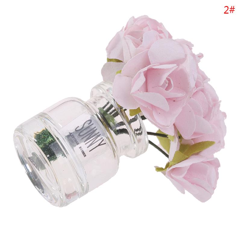 1:12 Dollhouse Miniature Jasmine Flower Vase Glass Dried Flower Vase Flower Arrangement Pot Doll Home Simulation Potted Plants