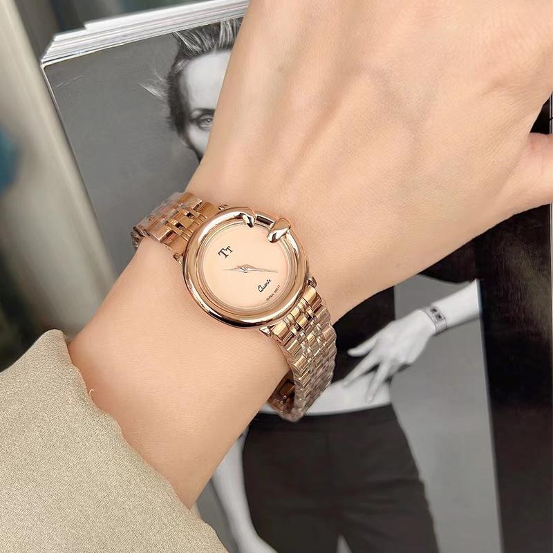 Vintage Niche Premium Small Antique Retro Steel Belt Watch Women'S Simple Quartz Watch Women'S Gift