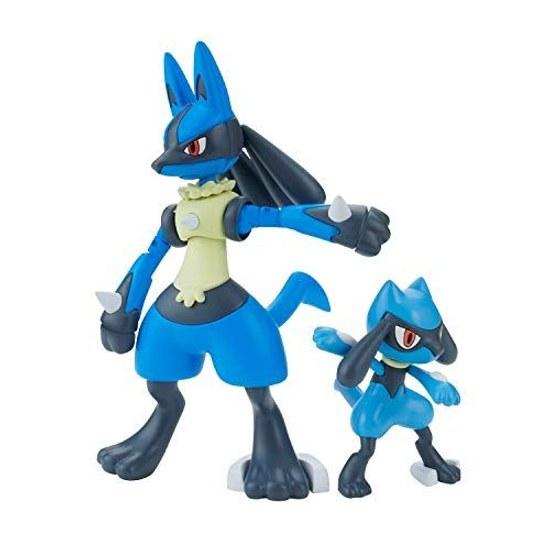 BANDAI SPIRITS Pokemon Plamo Collection 44 Select Series Riolu Lucario Color Variation Free Shipping