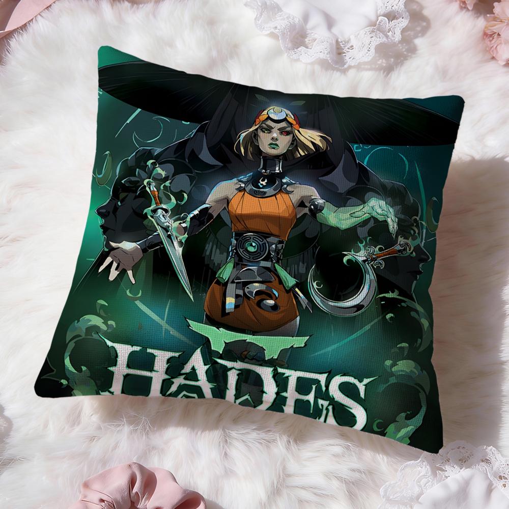 Game H-HadesS Cushion Cover Premium Comfort Reversible Pillow Cove -Two In One Design for Any Room & Car Interior