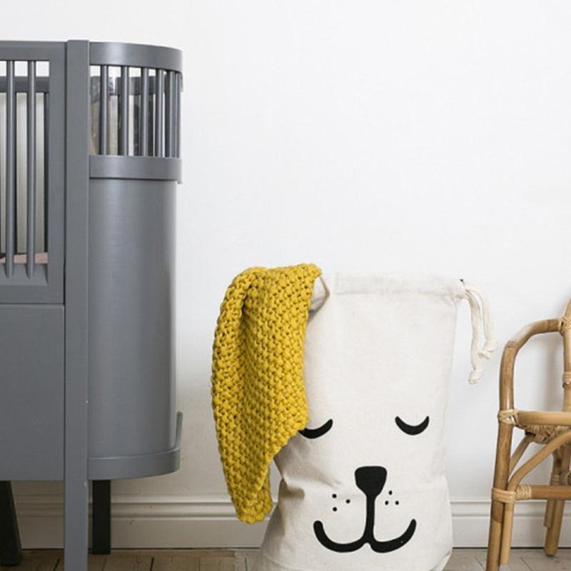 Portable Kids Room Cloth Organizers Bag Sturdy Canvas Materials Toy Storage Solution