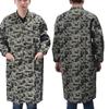 Unisex Dustproof Blue Workwear Robe with Printing & Embroidery