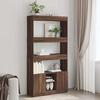 VidaXL High Buffet Brown Oak 92x33x180 Cm Engineered Wood, Bookcase, Modern Bookcase, Bookshelf 3309624