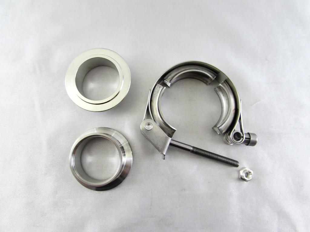 BRIGHTZ Stainless Steel Muffler Flange 39 43 Coupling V-Band 39 43 [MUF-JOI-012-4PC]