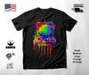 Retro Game Console Neon Graphic T-Shirt Black Unisex S-2XL