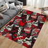 Graffiti Style Cartoon Carpet Suitable As a Non-slip Mat for the Living Room or Bedroom Sofa
