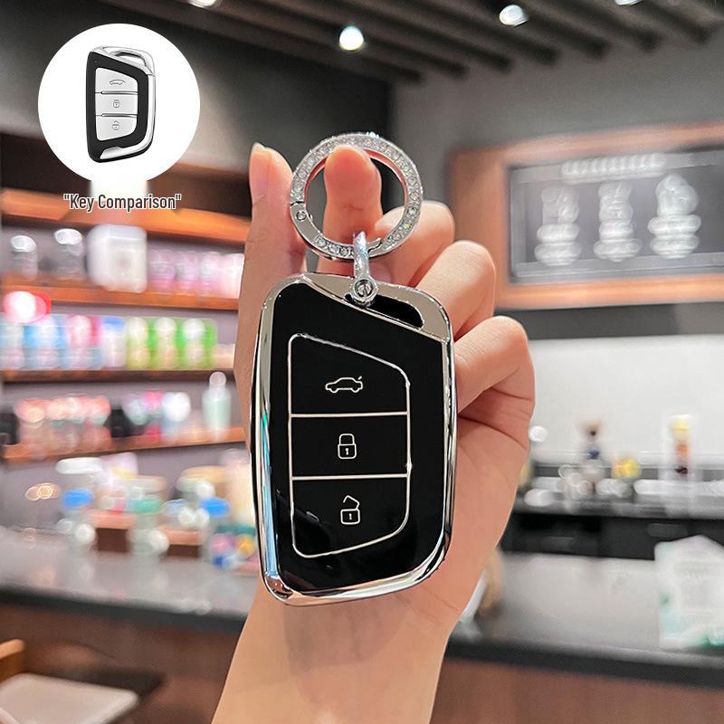 JAC Car Key Cover for Jiayue A5, X4, X7, iC5, iEVS4/7S/T8, Ruifeng S4/S7/M6.