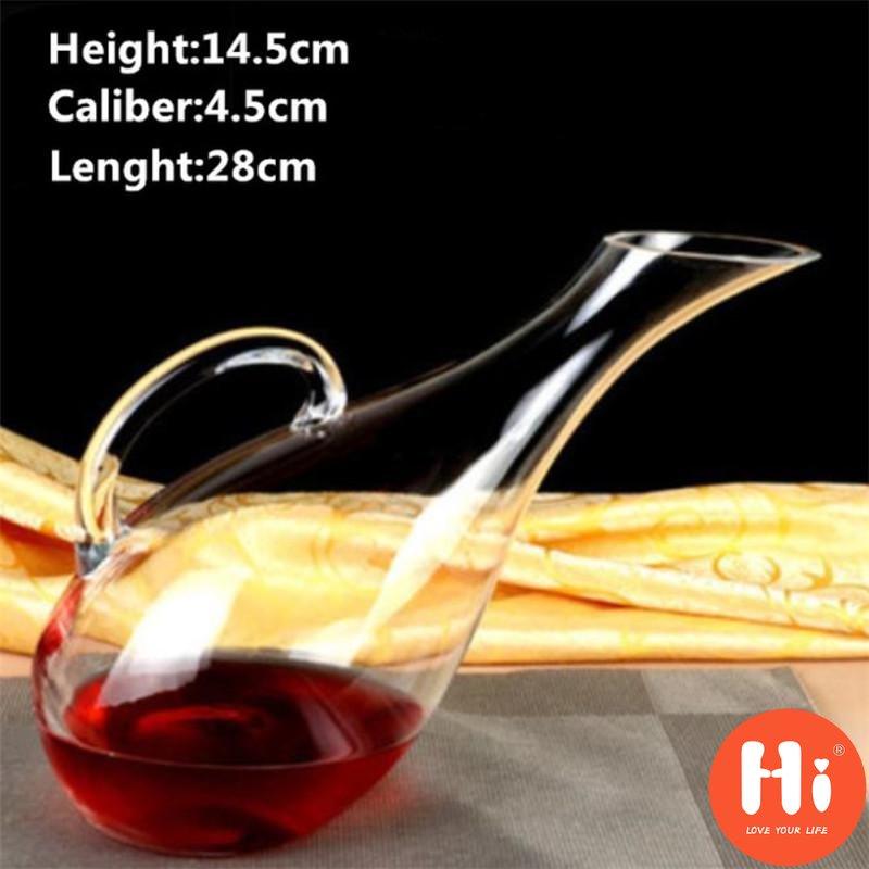 Hi Glass Wine Decanter Bevel Spout Wine Aerator Container Wine Bottle