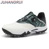 Professionelle Herren-Golfschuhe Fester Knopf Freizeit-Wettkampf-Trainingsschuhe Atmungsaktiv Unisex-Golfschuhe mit Spikes