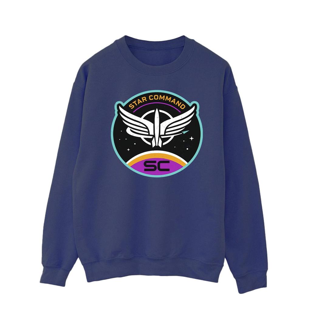 Disney Mens Lightyear Star Command Circle Sweatshirt