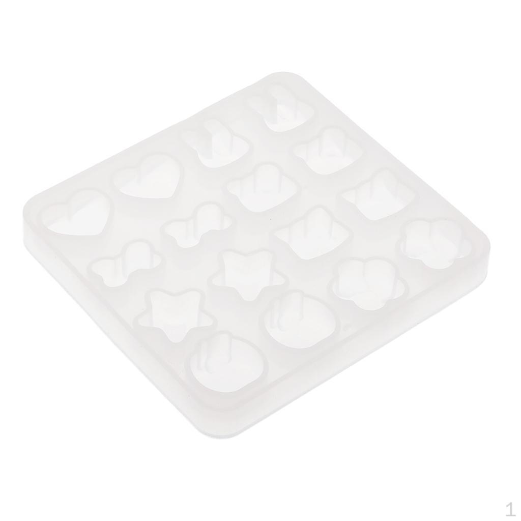 DIY Jewelry Epoxy Molding Moulds Animal Heart Shape Resin 9.5x9CM 16pcs