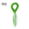 Delicate Area Cleaning Brush Belly Button Brush, Soft Bristle Navel Cleaner with Anti Slip Beaded Handle, Portable Body Care Tool for Travel,